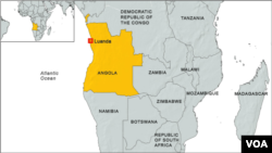 Mapa de Angola