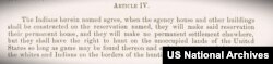 Article IV of Treaty with the Crow Tribe, signed May 7, 1868, outlined Crow hunting rights on land off the reservation.