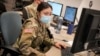 FILE - U.S. Cyber Command Cyber National Mission Force members participate in a training and readiness exercise at Fort George G. Meade, Maryland, on Sept. 27, 2021.