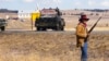 View of Wounded Knee, South Dakota on March 27, 1973.