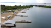 Vistas del muelle en Gardí Sugdub, en la Comarca Guna Yala en el Caribe panameño.