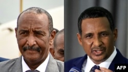 Mkuu wa jeshi la Sudan Jenerali Abdel Fattah al-Burhan na kamanda wa RSF Mohamed Hamdan Dagalo