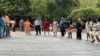 Photo shows Native Americans and allies in an impromptu celebration in Washington D.C. on hearing that the U.S. Supreme Court ruled to uphold ICWA.