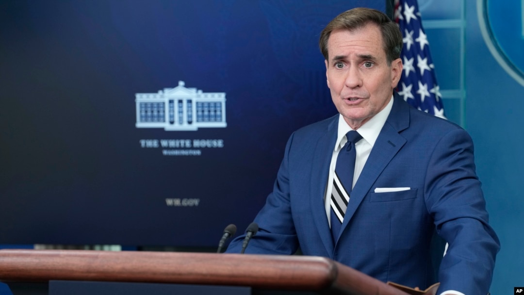 National Security Council spokesman John Kirby speaks during the daily briefing at the White House in Washington, June 6, 2023.