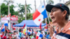 Vigilia en la Corte Suprema de Justicia de Panamá, mientras se esperaba el fallo de la Corte sobre contrato minero, el lunes 27 de noviembre de 2023.