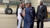 U.S. Defense Secretary Lloyd Austin arrives in Port Moresby, Papua New Guinea, on July 26, 2023, for a series of meetings with the country's prime minister and top defense officials. 