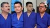 De izquierda a derecha: Juan Sebastián Chamorro y Medardo Mairena, aspirantes a la presidencia; Lesther Alemán, líder estudiantil, y Miguel Mora, periodista y exaspirante a la presidencia.