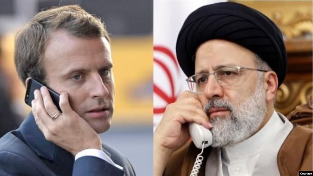 امانوئل مکرون و ابراهیم رئیسی