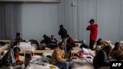 Estudantes africanos refugiados na Polónia, 28 Fevereiro 2022