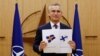 NATO Secretary-General Jens Stoltenberg attends a ceremony to mark Sweden's and Finland's application for membership in Brussels, Belgium, May 18, 2022. 
