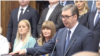 Predsednik Srbije Aleksandar Vučić polaže zakletvu u Skupštini Srbije za drugi mandat, Beograd 31. maj 2022. 