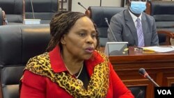 Monica Mutsvangwa, Zimbabwe's Information Minister. 