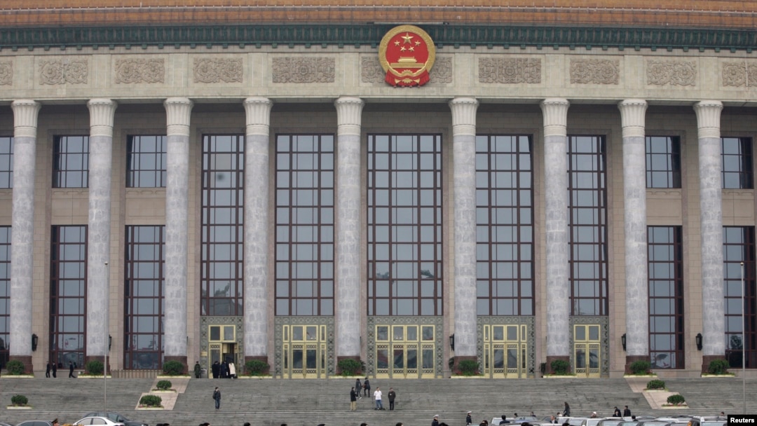 天安門廣場一側的人民大會堂 （路透社資料照）