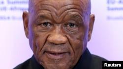 FILE - Lesotho's Ex-Prime Minister Thomas Thabane attends European Union-Africa summit in Brussels, April 2, 2014.