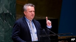 Đại sứ Ukraine tại Liên hiệp quốc Sergiy Kyslytsya. 