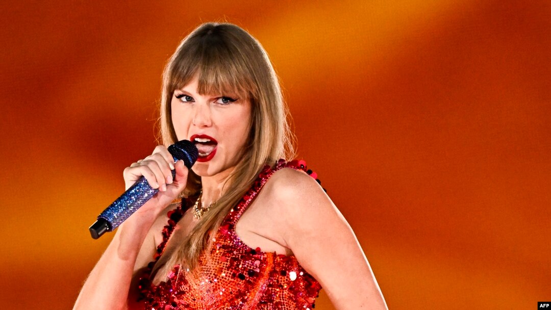 Taylor Swift a wani wasa da ta yi a watan Mayun 2024 a Paris May
