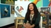 La artista Mari Ménez durante una entrevista con la Voz de América. [Foto de archivo]