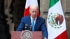 El presidente de los EEUU, Joe Biden, asiste a una conferencia de prensa conjunta con el presidente de México, Andrés Manuel López Obrador, y el primer ministro de Canadá, Justin Trudeau, al término de la Cumbre de América del Norte en la Ciudad de México, el 10 de enero de 2023.