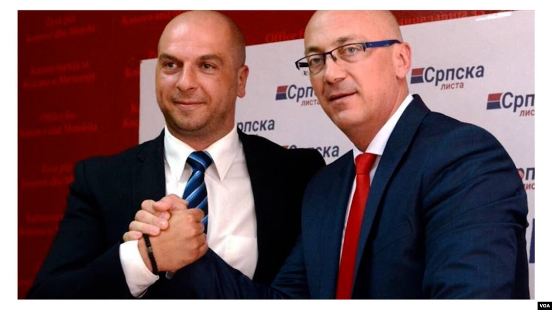 Predsednik Srpske liste Goran Rakić (desno)