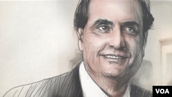 Alex Saab, empresário e enviado especial da Venezuela (desenho)