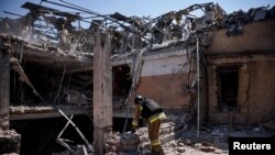 Гостиница «Сапфир» после российского обстрела. Краматорск, 25 августа 2024 г.