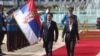 Predsednica tehničke Vlade Ana Brnabić priredila je svečani doček premijeru Crne Gore Dritanu Abazoviću (Fonet)