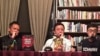 資料照：慕容雪村（中）在北京老書蟲書會舉行長篇小說《原諒我紅塵顛倒》英文版發布會。
