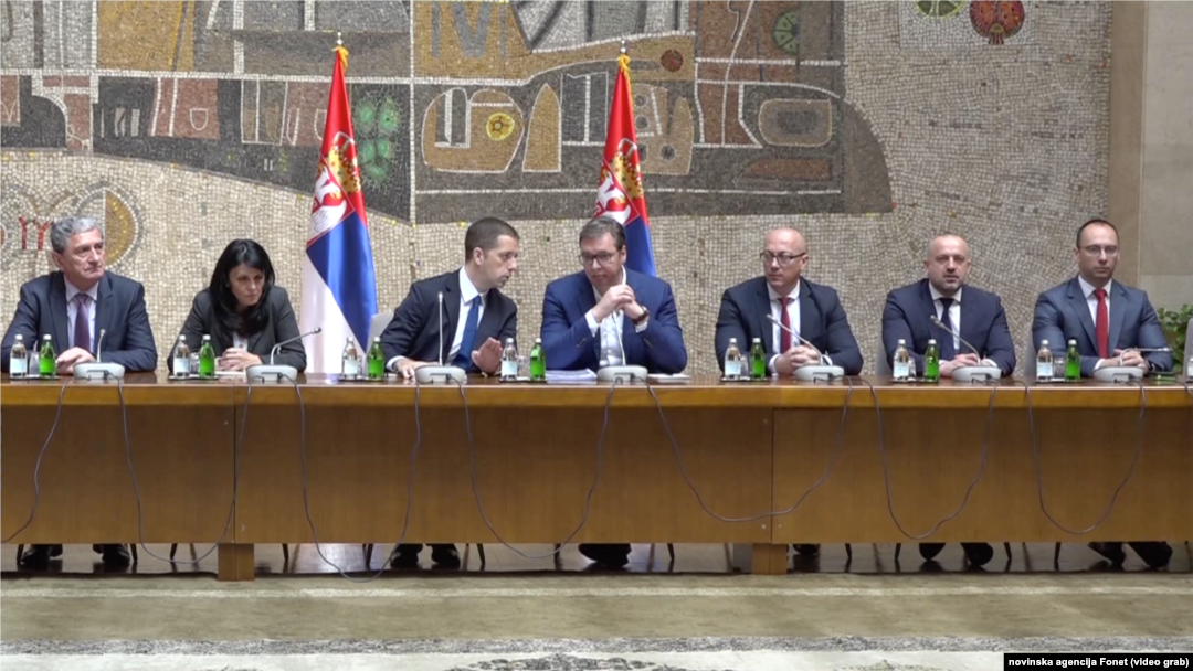 Sa sastanka političkih predstavnika Srba sa Kosova sa predsednikom Srbije Aleksandrom Vučićem