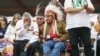 Indigenous people are seen during Pope Francis' visit to Maskwacis, Alberta, July 25, 2022. 