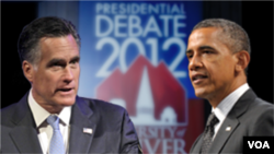 Mitt Romney and Barack Obama