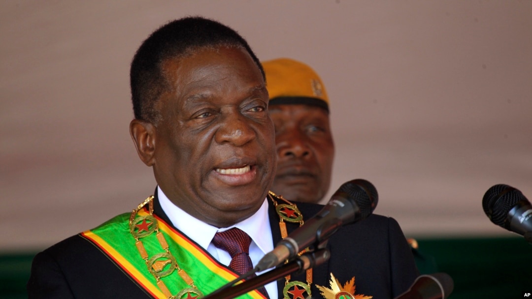 Rais wa Zimbabwe Emmerson Mnangagwa