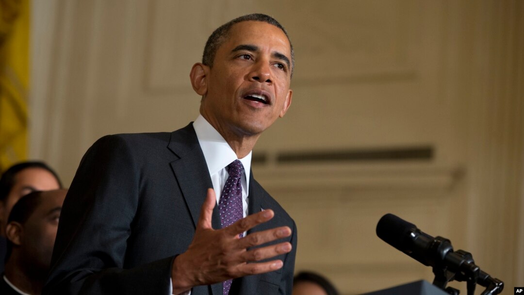 FILE - President Barack Obama speaks in the East Room of the White House, June 11, 2013.
