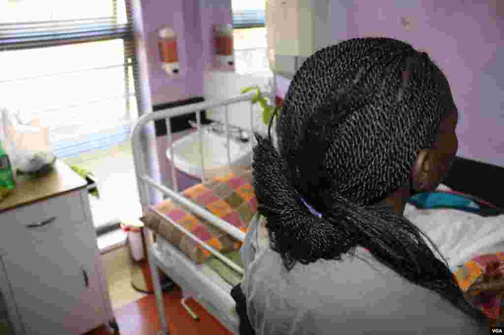 Poor children are often the invisible victims of South Africa’s epidemics of infectious illnesses and non-communicable diseases. “Please don’t let me leave this place. I’ve got nothing to eat at home.” (Photo by Darren Taylor) 