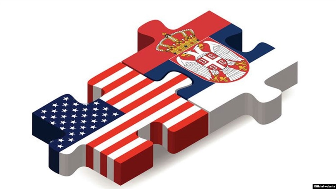 Arhiva - Zastave SAD i Srbije (Grafika: Sajt Ambasade SAD u Beogradu)