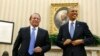 U.S. President Barack Obama (r) hosts a meeting with Pakistan's Prime Minister Nawaz Sharif in the Oval Office at the White House, October 23, 2013. 