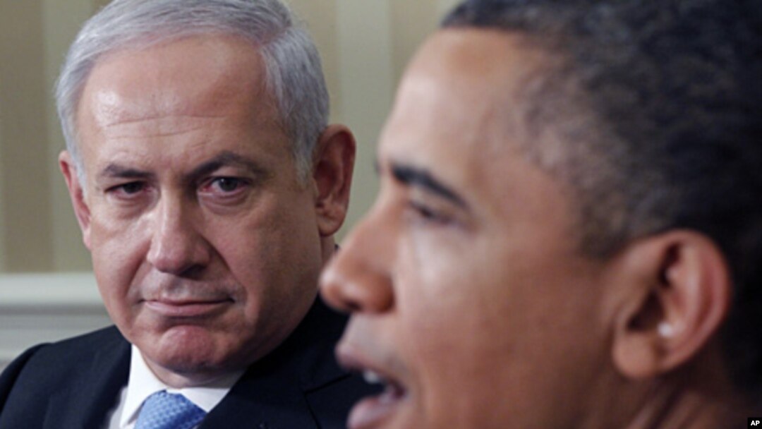 President Barack Obama (r) meets with Israeli Prime Minister Benjamin Netanyahu in the Oval Office of the White House, May 20, 2011