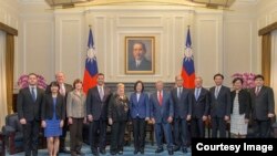 蔡英文2018年5月22日會見美中經濟及安全審議委員會代表團（台灣總統府）