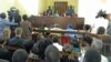 The courtroom in Juba where the treason trial of four South Sudan political detainees began on March 11, 2014. 