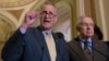 Sen. Charles Schumer, D-N.Y., joined at right by Senate Minority Leader Harry Reid of Nev., criticizes Republican lawmakers for being too tied to the NRA and the gun lobby, during a news conference on Capitol Hill in Washington, Tuesday, June 14, 2016.