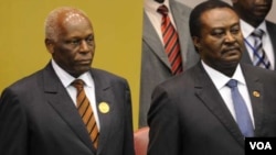 Jose Eduardo dos Santos e o presidente da Assembleia Nacional, Fernando Piedade "Nandó"