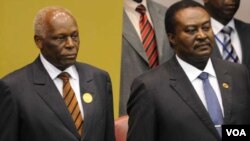Jose Eduardo dos Santos e o presidente da Assembleia Nacional, Fernando Piedade "Nandó"