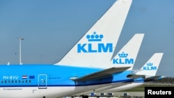 Ndege za shirika la ndege la Uholanzi, KLM.