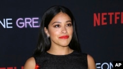 En esta foto del 17 de abril del 2019, la actriz Gina Rodríguez asiste a una función especial de "Someone Great" en Los Ángeles. AP.