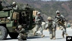 지난 2015년 3월 한국 포천의 미군 로드리게즈 사격장에서 미한 연합훈련을 실시했다. (자료사진)