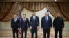 Waziri wa mambo ya nje wa Marekani Marco Rubio, Mshauri wa usalama wa taifa Mike Waltz, waziri wa Ukraine wa mambo ya nje Andrii Sybiha, na Mkuu wa utawala katika Ofisi ya Rais wa Ukraine, Andriy Yermak