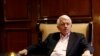 FILE - Tom Donohue, president of U.S. Chamber of Commerce, gestures during an interview with Reuters in Mexico City, Mexico, April 23, 2017.