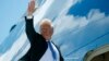 President Donald Trump boards Air Force One for a trip to Singapore to meet with North Korean leader Kim Jong Un,, June 9, 2018, at Canadian Forces Base Bagotville, in Saguenay, Quebec. 