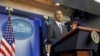 President Barack Obama makes a statement to reporters in the Brady Press Briefing Room at the White House, Oct. 16, 2013.