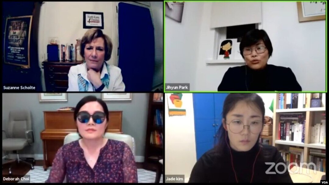 왼쪽 위부터 시계방향으로 수잔 숄티, 박지현(영국), 제이드(한국), 데보라 최(미국).