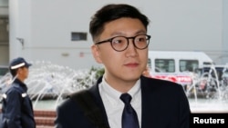 香港本土民主前線前成員、前立法會參選人梁天琦.(2018年1月18日路透社)